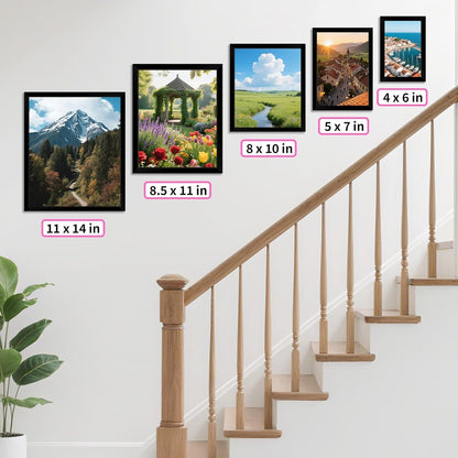 Black 8x10 Picture Frame Set of 2 | Versatile Tabletop & Wall Display with HD Plexiglass