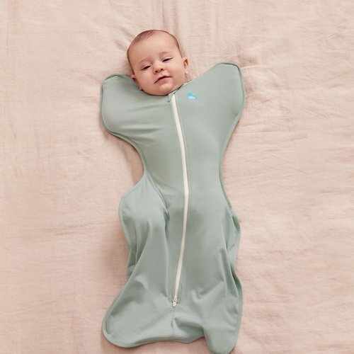 Love To Dream Swaddle - Baby Sleep Sack for Newborns | Self-Soothing Lite 0.2 TOG, Olive, 8-13 lbs