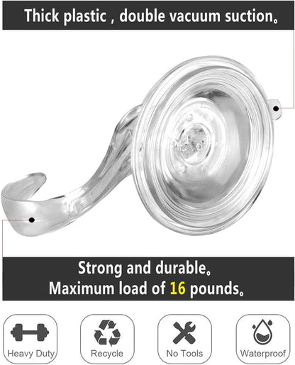 Sattiyrch Wreath Hanger - Removable Vacuum Suction Cup Hook for Glass Doors | Holds Up to 16 Lbs