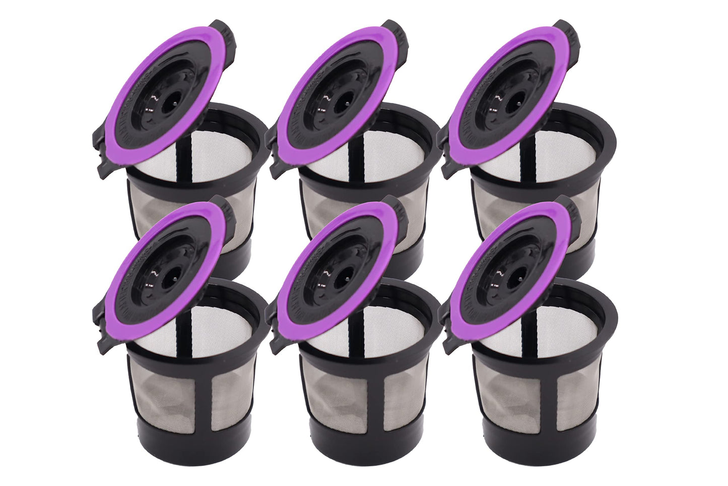 Blendin Set of Reusable Refillable Empty K Cup Coffee Pods Capsule - Reusable Coffee Filter Pod Compatible with Keurig 1.0 and 2.0 Single Cup Coffee Makers - (Pack of 6 Reusable K Cups)