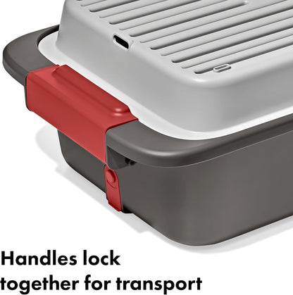 OXO Outdoor Wash, Dry & Stow System - Compact & Efficient Cleaning Solution for Camping & Travel