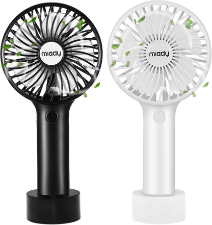 Miady Portable Handheld Fan - 5000mAh Mini USB with 3 Speeds | Strong Wind for Travel & Office