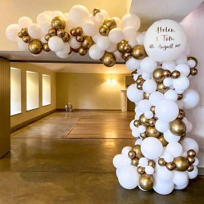 Voircoloria 12-Inch Matte White Balloons - 110 Pack for Weddings, Birthdays, and Celebrations
