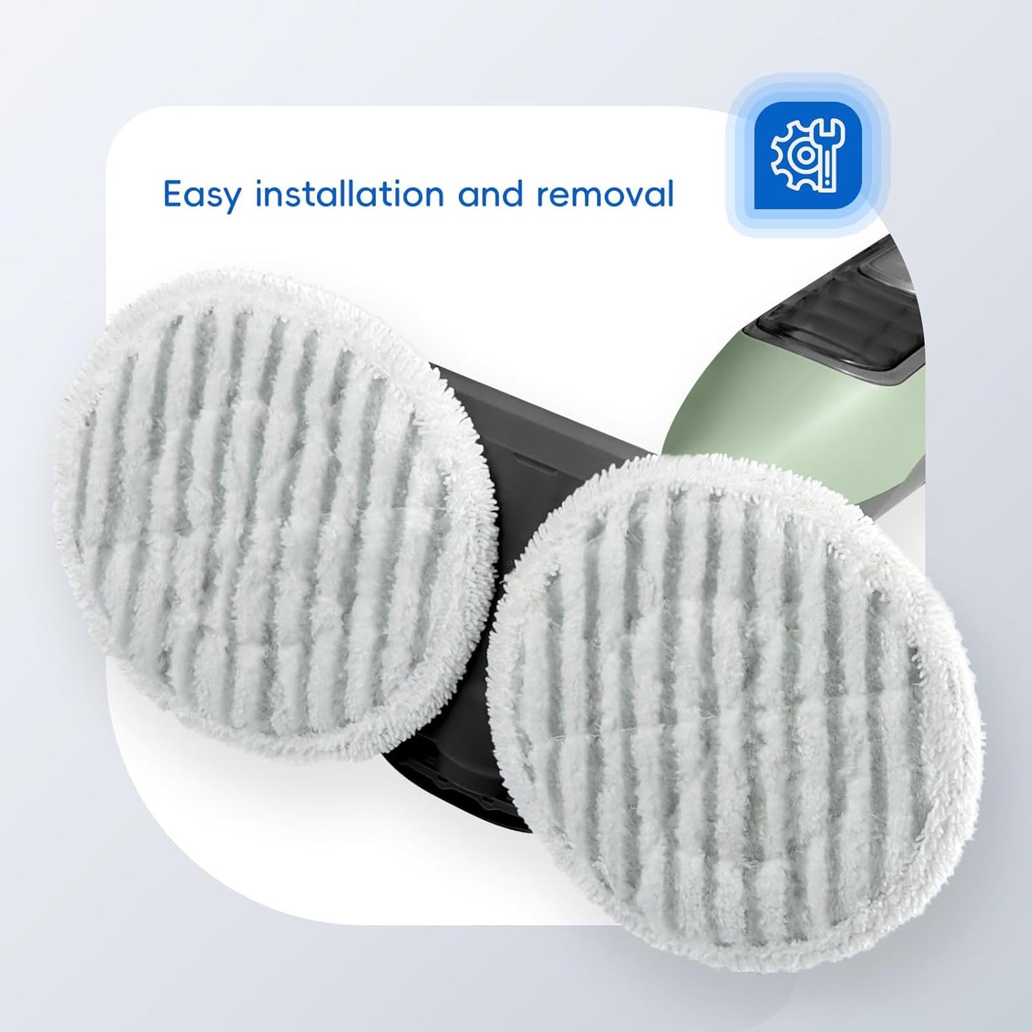 Shark Steam Mop Replacement Pads - 8 Pack for S8001, S7001, S7201 | Durable & Washable for All Floors