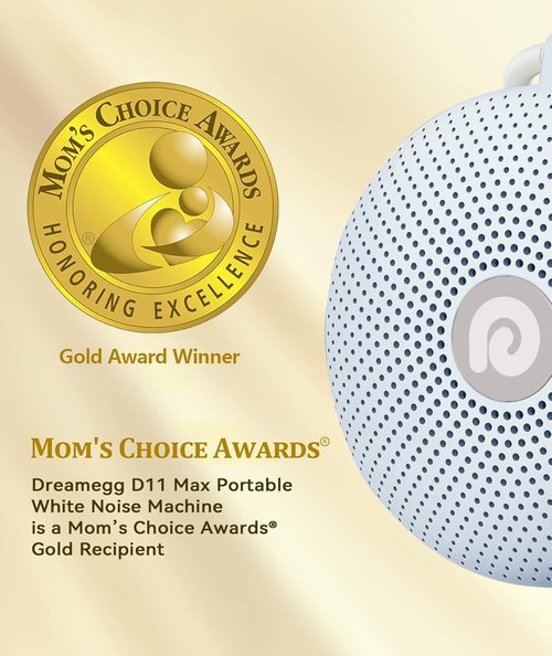 Dreamegg White Noise Machine - Portable Sound Therapy Device with 21 Soothing Sounds | Ideal for Home & Travel