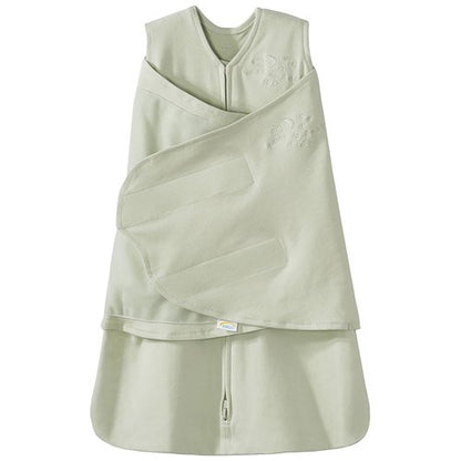 HALO 100% Cotton Sleepsack Swaddle - 3-Way Adjustable Wearable Blanket, TOG 1.5, Sage, Newborn (0-3 Months)