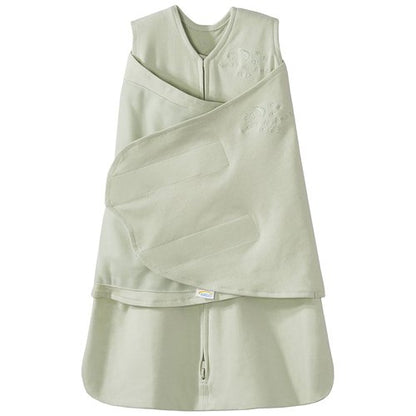 HALO 100% Cotton Sleepsack Swaddle, 3-Way Adjustable Wearable Blanket, TOG 1.5, Sage, Newborn, 0-3 Months