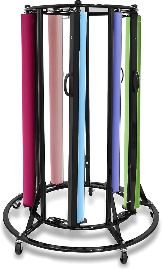 Skiennix Paper Roll Dispenser Rack - Heavy Duty Mobile Steel Holder for Up to 36" Rolls | Ideal for Crafts, Gifts & Art