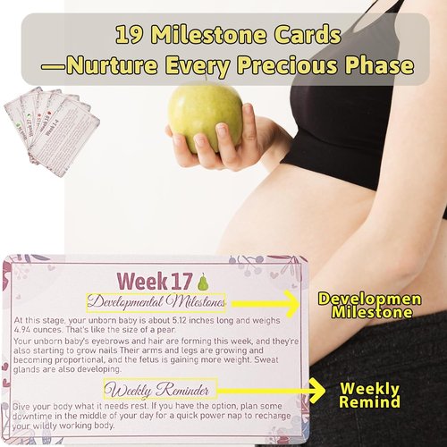 Garybank Ultrasound Picture Frame - Love At First Sight Gift Set with Milestone Cards & Activities for New Moms