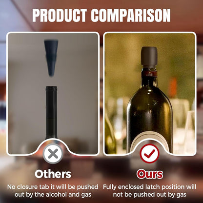 Silicone Wine Stopper for Wine Bottles, 2025 New Wine Stoppers for Wine Bottles, Seal Bottle Cover for Beer Champagne, Glass Bottle Sealer Covers Wine Stoppers for Home Use (12, All)