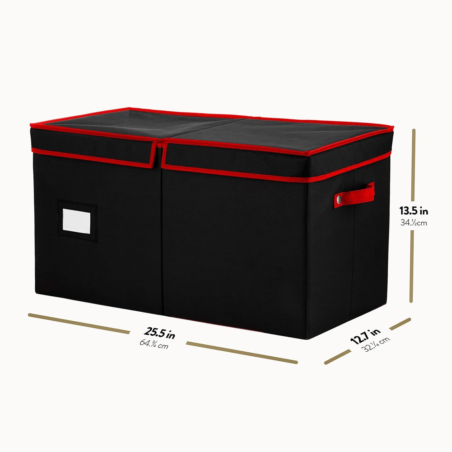 Premium Christmas Bauble Storage Box - 128 Compartment Ornament Organizer | Tear-Proof 600D Oxford Fabric