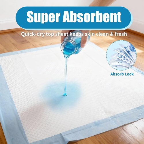 Disposable Bed Pads by [Brand Name] - Super Absorbent 30" x 36" Waterproof Underpads for Adults, Kids & Pets