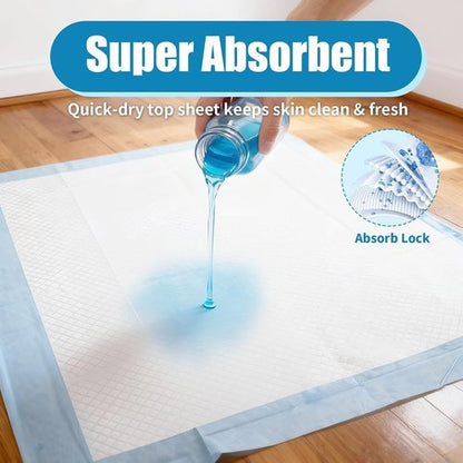 Disposable Bed Pads by [Brand Name] - Super Absorbent 30" x 36" Waterproof Underpads for Adults, Kids & Pets