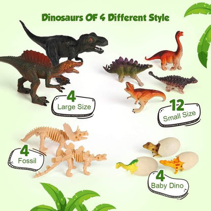 D-FantiX Dinosaur Advent Calendar 2025 - 24-Day Countdown to Christmas | Fun Xmas Gift for Kids Ages 3-6