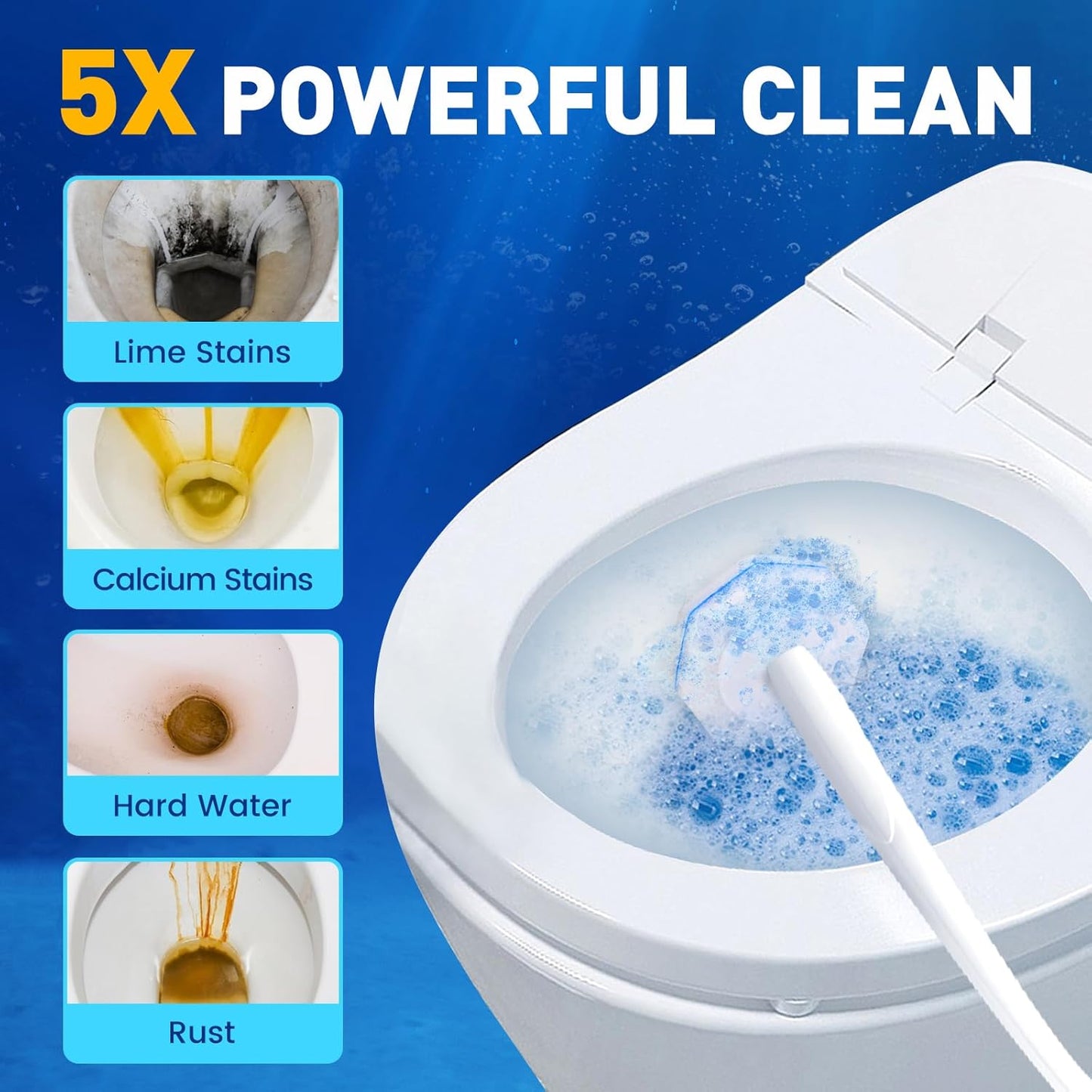 Regine Switzerland Toilet Brush Refills - Disposable Hygienic Scrubber Pads | 150 Count