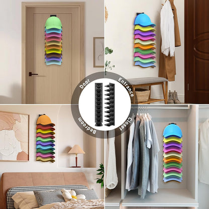 Metal Legging Organizer & Space-Saving Hat Rack | Holds 20 Leggings & 40 Caps for Ultimate Storage