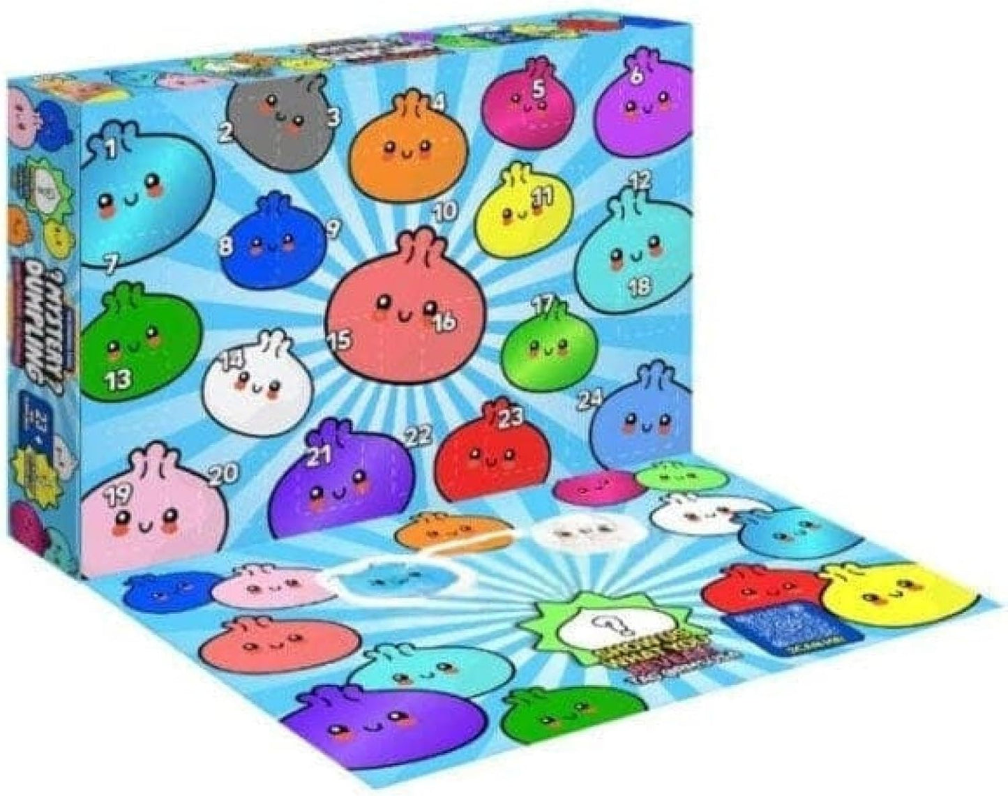 Muticoor Dumpling Squishy - 24-Day Advent Countdown Calendar with Cute Bao Bun Fidget Toys for Stress Relief