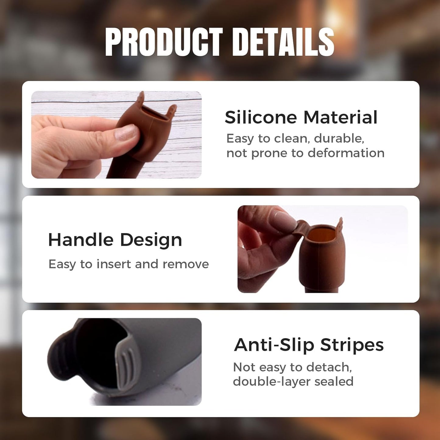 Silicone Wine Stopper for Wine Bottles, 2025 New Wine Stoppers for Wine Bottles, Seal Bottle Cover for Beer Champagne, Glass Bottle Sealer Covers Wine Stoppers for Home Use (8, All)