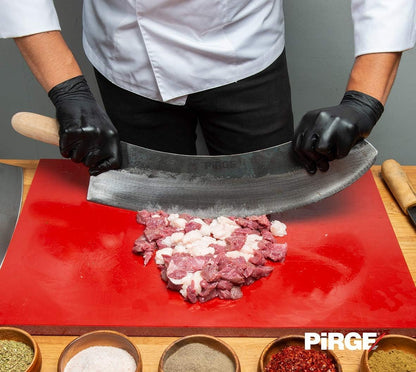 Pirge Carbon Steel 19.7 inch (50 cm) Mincing Chef Knife, Kebap Blade, Turkish Knife