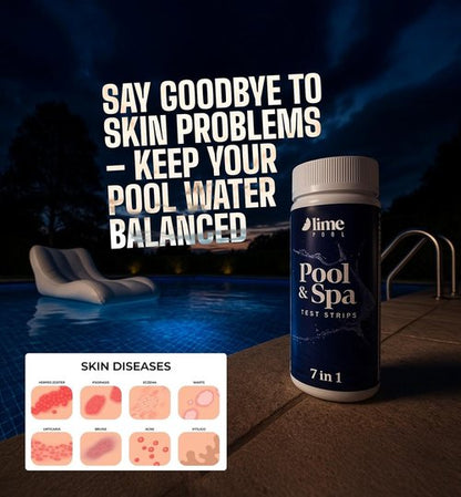 7-Way Hot Tub Test Strips by [Brand Name] - 162 Pcs for Accurate Spa & Pool Readings in 15 Seconds