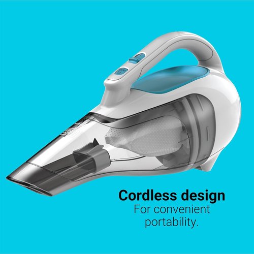 BLACK+DECKER Cordless Handheld Vacuum - Powerful Suction | Rechargeable & Portable for Car and Home
