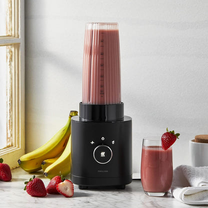 ZWILLING Enfinigy Personal Blender - 20-Oz Smoothie Maker in Sleek Black Finish
