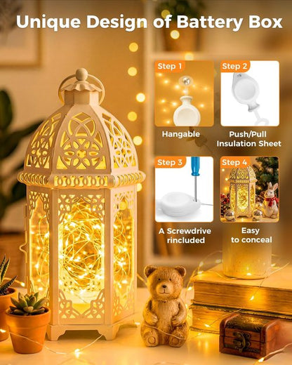 Btfarm 12 Pack Fairy Lights - 7FT Battery Operated Mini String Lights | Waterproof Silver Wire for Crafts & Decorations