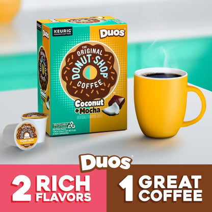 Original Donut Shop - Coconut & Mocha K-Cup Pods | Medium Roast Coffee, 96 Count