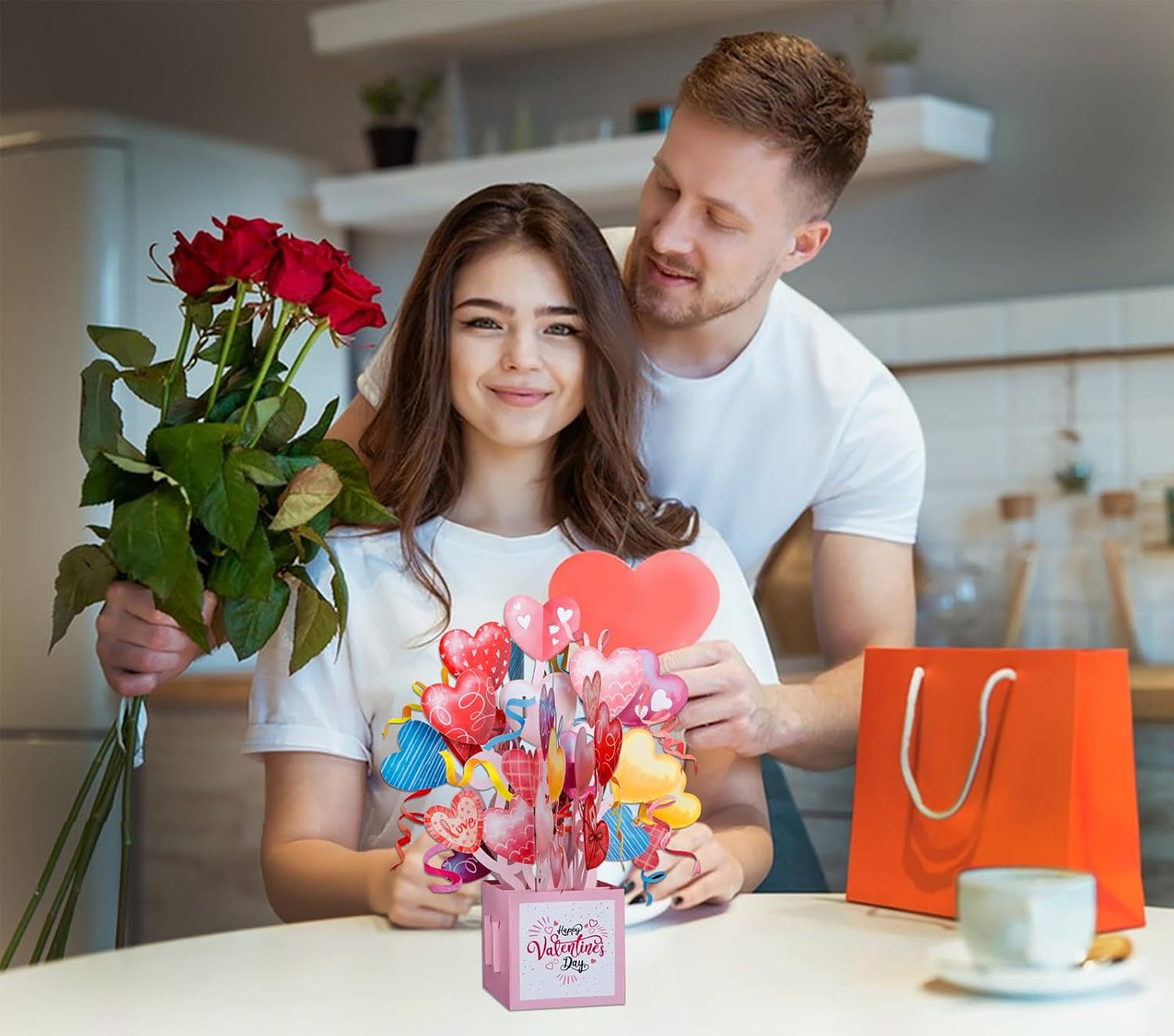 WhatSign Valentine's Day Pop-Up Cards - Funny Love Cards with Envelope for Him & Her