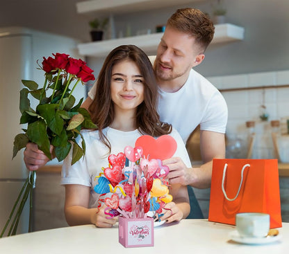 WhatSign Valentine's Day Pop-Up Cards - Funny Love Cards with Envelope for Him & Her