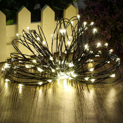Starry Lights Battery Operated - 18FT with 50 Warm White Micro LEDs | Waterproof for Christmas & Weddings
