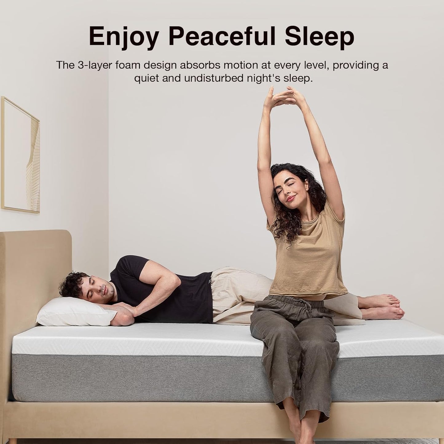 Novilla 10 Inch Gel Queen Memory Foam Mattress - Cool Sleep & Pressure Relief | CertiPUR US Certified