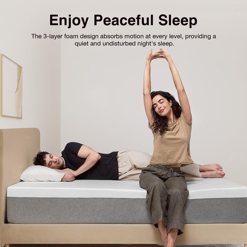 Novilla Queen Size Mattress, 12 inch Gel Memory Foam Mattress for a Cool Sleep & Pressure Relief, Medium Firm Feel with Motion Isolating, Bliss
