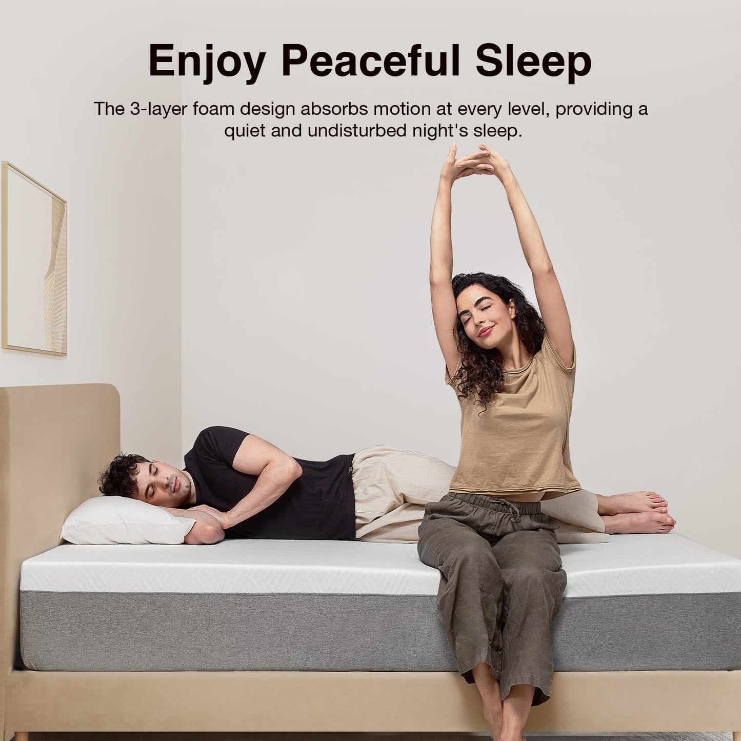 Novilla Memory Foam Mattress Full, 10 inch Full Mattress with Gel Foam for Comfortable Sleep & Pain Relief & Body Support, CertiPUR-US Certified