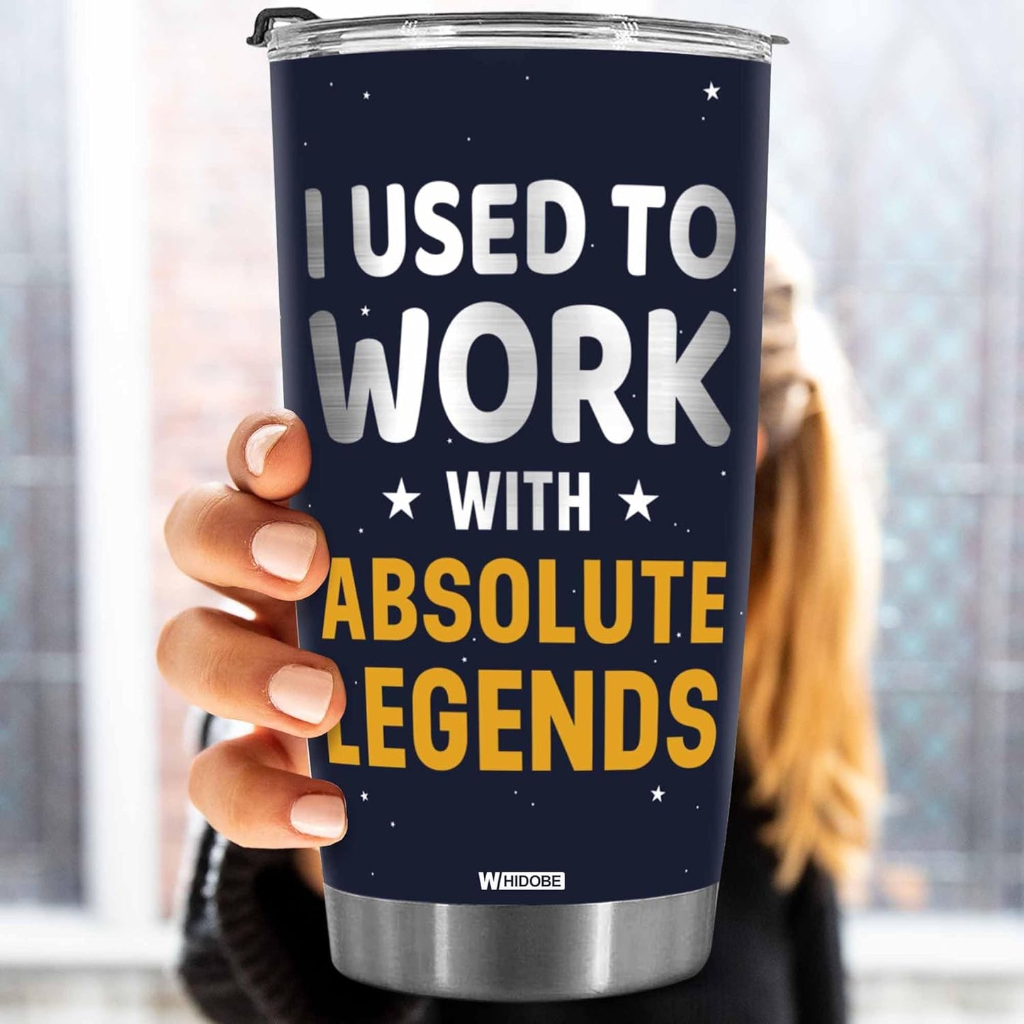 WHIDOBE Gift For Leaving Coworker - I Used To Work With Absolute Legend - Retirement Gifts - Leaving Gifts for Boss, Colleague - Going Away, Farewell Goodbye Workplace Gift For Coworker