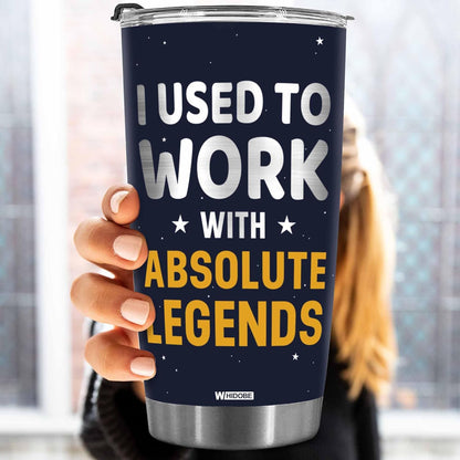WHIDOBE Gift For Leaving Coworker - I Used To Work With Absolute Legend - Retirement Gifts - Leaving Gifts for Boss, Colleague - Going Away, Farewell Goodbye Workplace Gift For Coworker