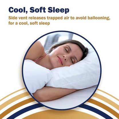 CleanRest PRO Max Waterproof Pillow Protector, Standard Size - Zippered (1-Pack), Dust Mite Allergen & Bed Bug Proof, Anti-Microbial Treated, Highly Breathable & Vented for Cool Soft Sleep