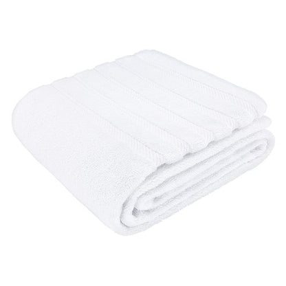 American Soft Linen 35x70 Jumbo Large Bath Towel, 600 GSM 100% Cotton Turkish Bath Sheet, Oversized Luxury Bath Towel for Bathroom Beach and Pool, White