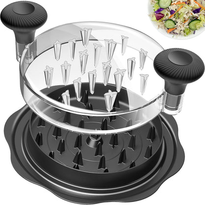 Ukeetap 10" Pro Chicken Shredder Tool - BPA-Free, Ergonomic Design, Anti-Slip Base | Black