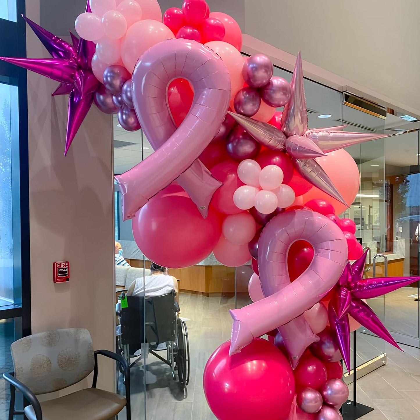 Voircoloria Hot Pink Balloons - 110pcs 12-Inch Dark Pink Latex for Parties & Celebrations