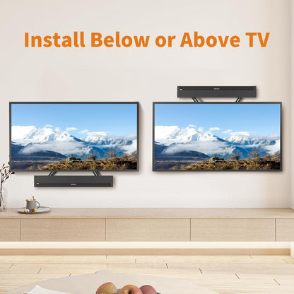 XINLEI Universal Sound Bar Mount - Fits 23 to 65 Inch TVs | Securely Holds Up to 22 lbs