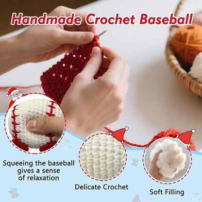 Crochet Baseball Plush Gift for Boys - Baseball Mom Essentials (Variation: Baseball)