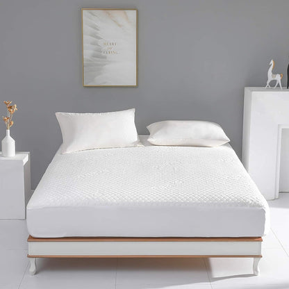 Regine Switzerland King Size Waterproof Mattress Protector - Fitted Pad Cover for Deep Pocket Up to 18''