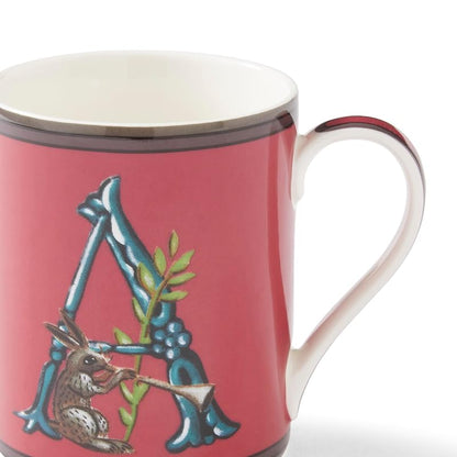 Spode Kit Kemp Alphabet Mug A 12 Oz - Red