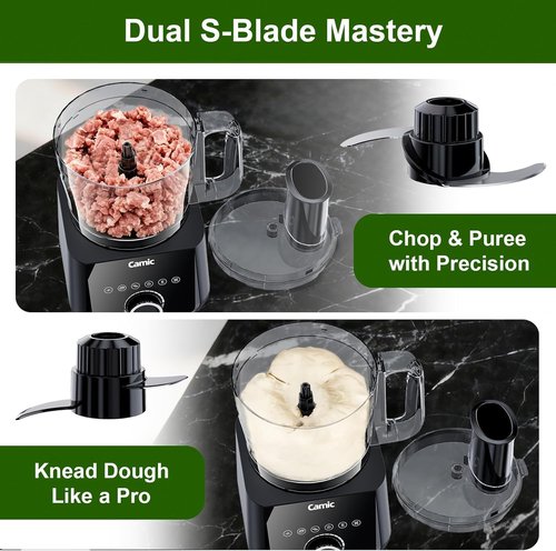 Camic Food Processor - 600W Multi-Function Kitchen Appliance | Shredding, Slicing, Chopping & Ice Crushing