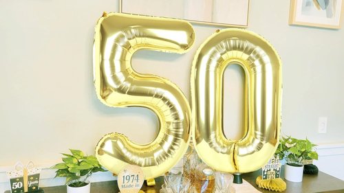 Light Gold 40-Inch Large Number 4 Balloon by [Brand Name] | Perfect for Birthdays & Graduations