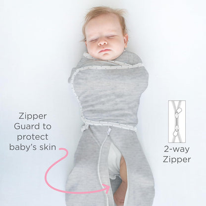 SwaddleDesigns 6-Way Omni Swaddle Sack - Arms Up Design for Newborns | Calms Startle Reflex, Improves Sleep, Small (0-3 Mo, 6-12 lbs), Heathered Butterum