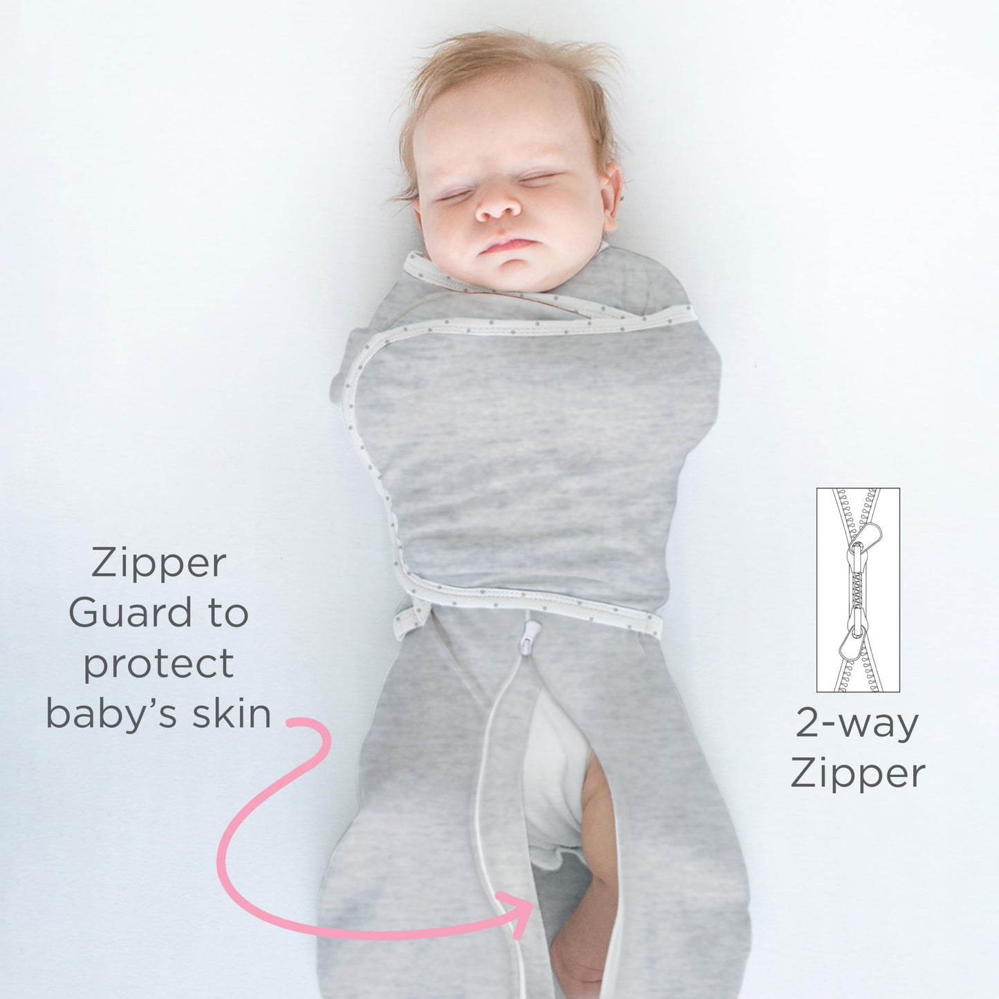 SwaddleDesigns 6-Way Omni Swaddle Sack, Arms Up Swaddle for Newborn, More Options to Calm Startle Reflex, Improves Sleep, Easy Transition Baby Sleep Sack, Small, 0-3 Mo, 6-14 lbs, Gold, Swaddle Love