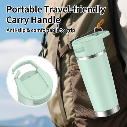 Skiennix Portable Blender - 24oz Insulated Cup, Cordless & USB-C Rechargeable, BPA Free - Green