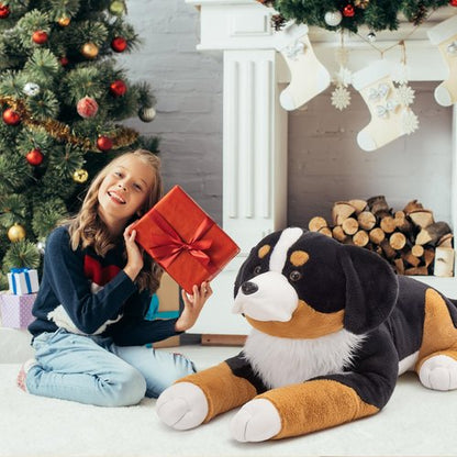 MaoGoLan Giant Bernese Mountain Dog Stuffed Animal Plush Toy, Big Large Jumbo Soft Dog Hugging Pillow Toys, 39.3" Huge Size Cute Fluffy Plushy Oversized Plushie, Gifts for Kids